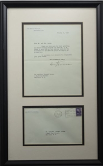 Harry S. Truman Signed Letter on White House Stationery